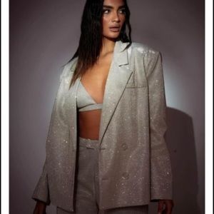 NWT SLA The Label Gold Paloma Blazer Size Medium